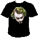The Dark Knight Joker (Heath Ledger) Black T-Shirt 