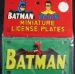 Batman Miniature License Plate